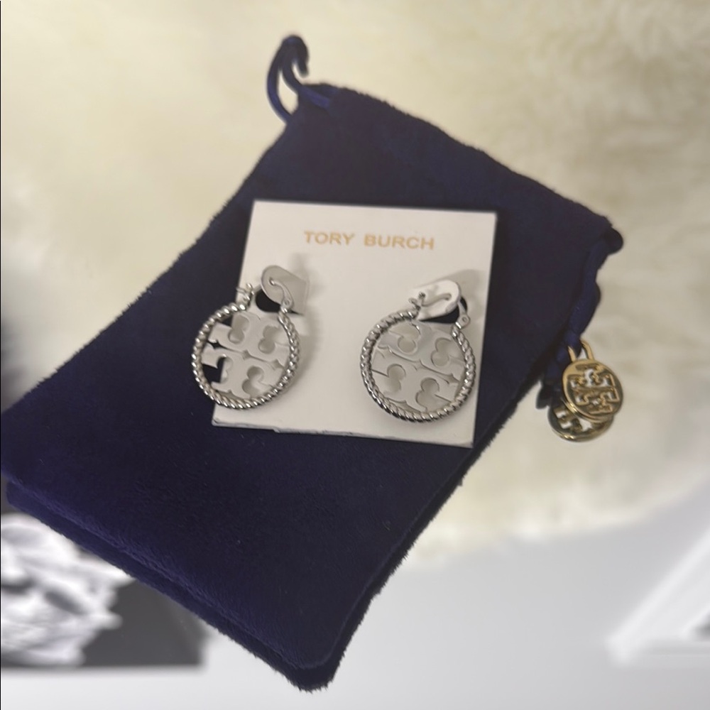Tory Burch Silver Earrings